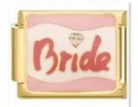 צארם זהב ״bride״ ורוד על ורוד