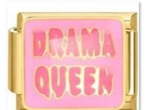 צארם זהב "DRAMA QUEEN" ורוד על ורוד+זהב