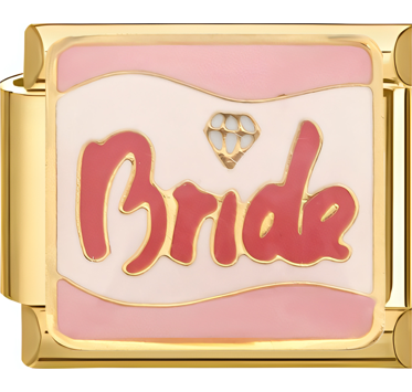 צארם זהב ״bride״ ורוד על ורוד