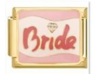 צארם זהב ״bride״ ורוד על ורוד