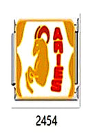 צארם כסף ציור למזל ״aries״