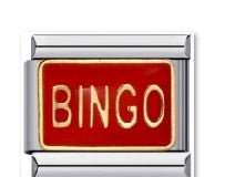 צארם כסף ״BINGO״ אדום-זהב